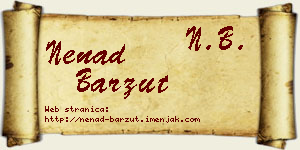 Nenad Barzut vizit kartica